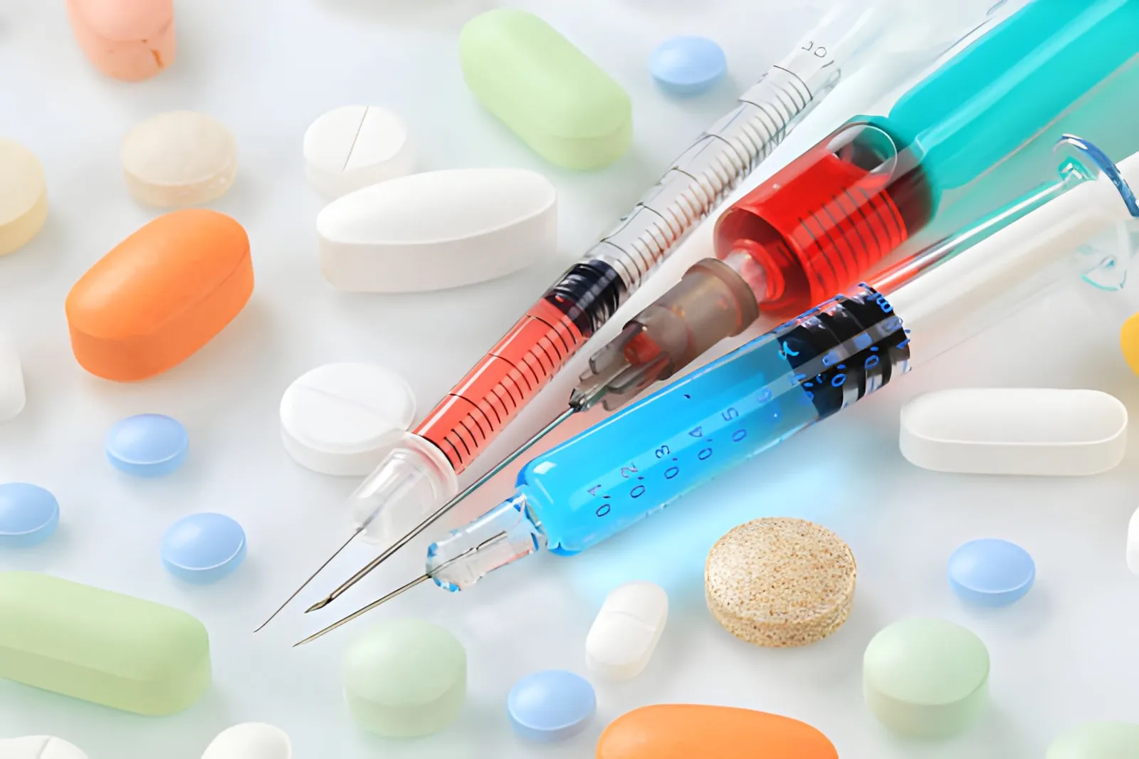 Vitamin supplements and injection syringes